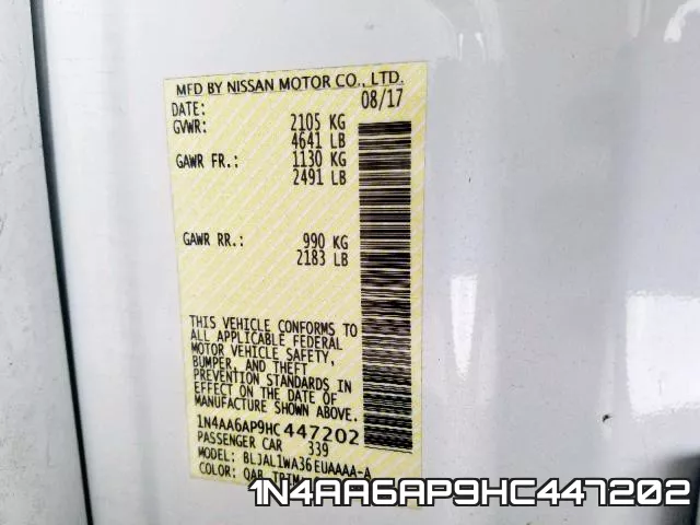 1N4AA6AP9HC447202 фото 2
