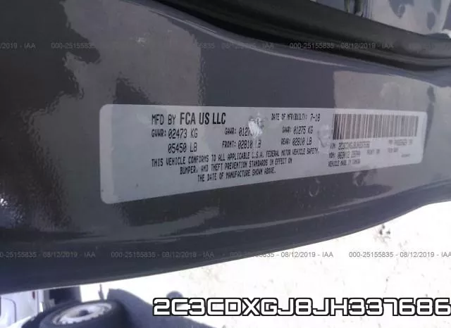2C3CDXGJ8JH337686 фото 10