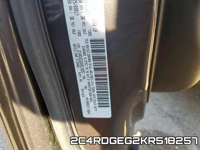 2C4RDGEG2KR518257 фото 2