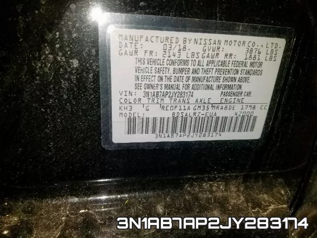 3N1AB7AP2JY283174 фото 2