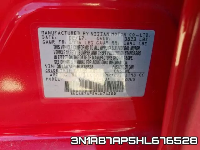 3N1AB7AP5HL676528 фото 2