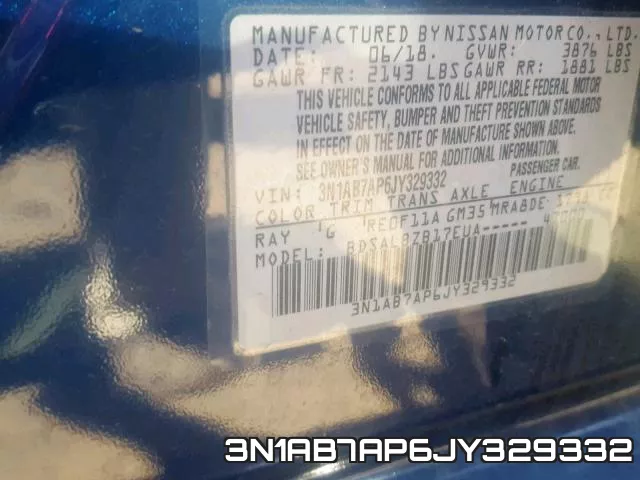 3N1AB7AP6JY329332 фото 2