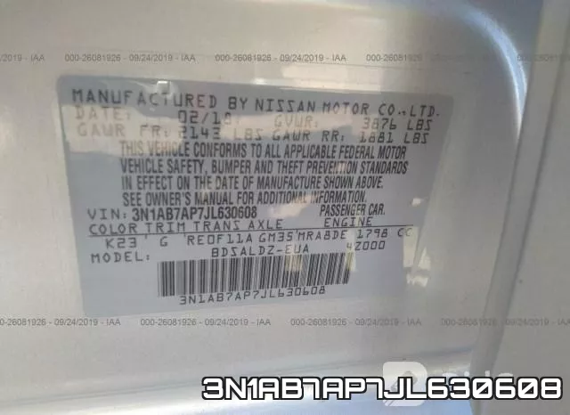 3N1AB7AP7JL630608 фото 9