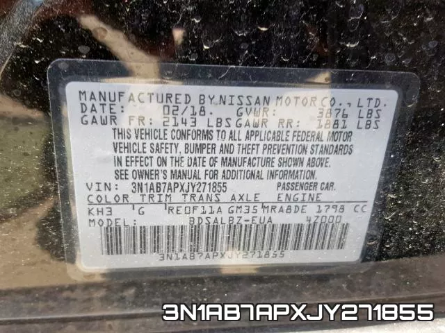 3N1AB7APXJY271855 фото 2