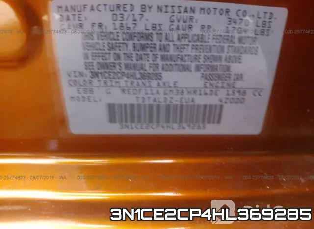 3N1CE2CP4HL369285 фото 10