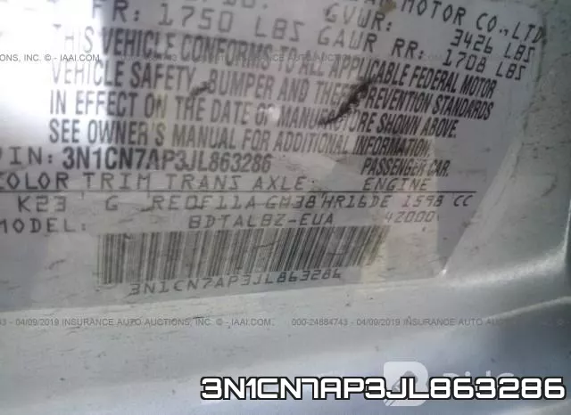 3N1CN7AP3JL863286 фото 10