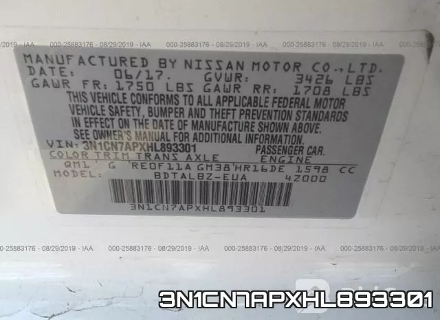 3N1CN7APXHL893301 фото 10