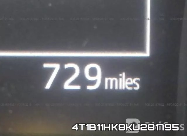 4T1B11HK8KU281795 фото 8
