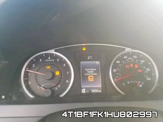 4T1BF1FK1HU802997 фото 9