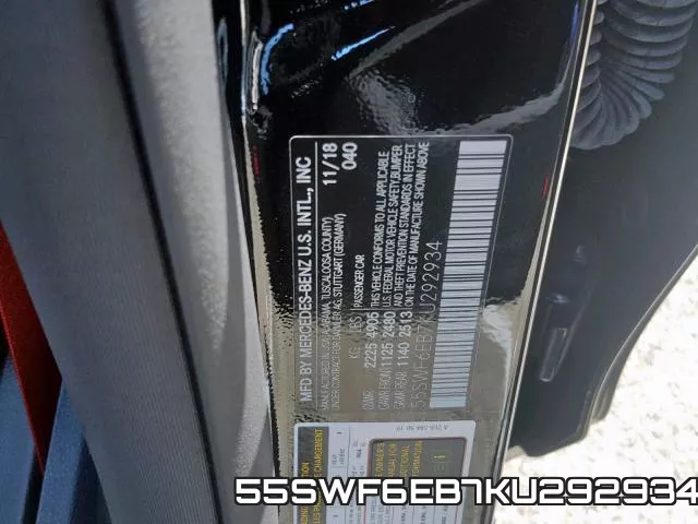 55SWF6EB7KU292934 фото 2