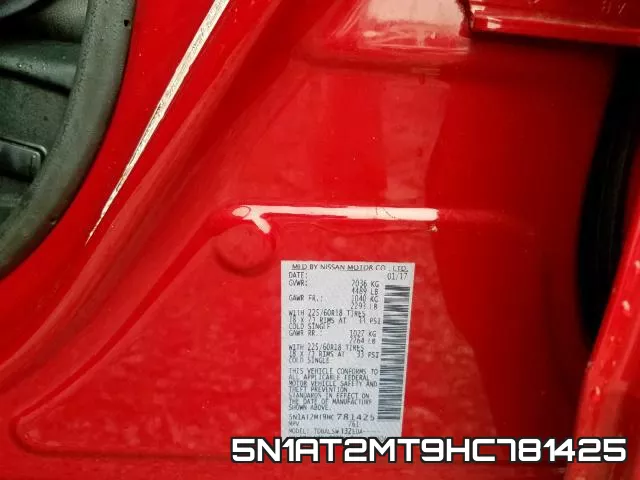 5N1AT2MT9HC781425 фото 2