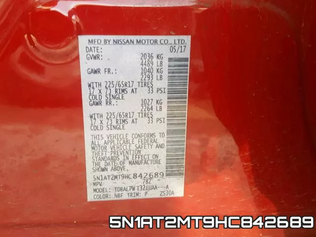 5N1AT2MT9HC842689 фото 2