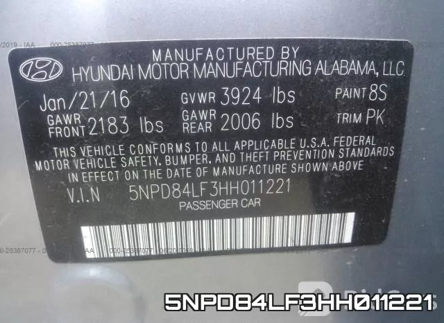 5NPD84LF3HH011221 фото 10