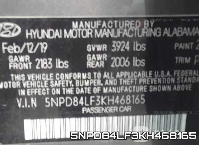5NPD84LF3KH468165 фото 10