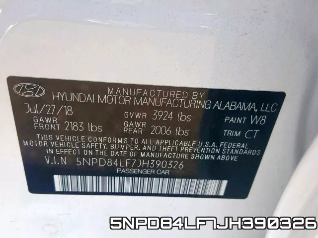 5NPD84LF7JH390326 фото 2