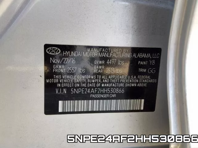 5NPE24AF2HH530866 фото 2