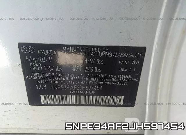 5NPE34AF2JH597454 фото 10