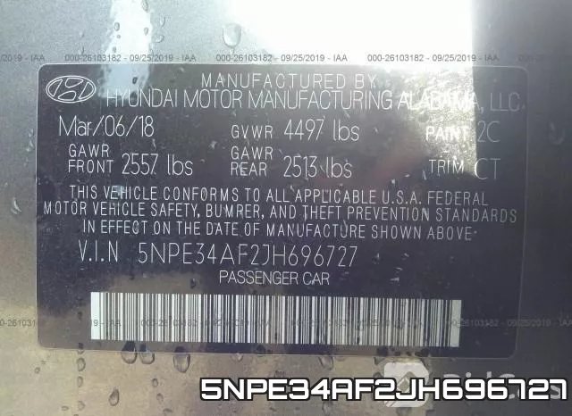 5NPE34AF2JH696727 фото 10