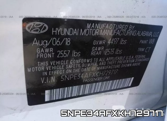 5NPE34AFXKH729717 фото 9