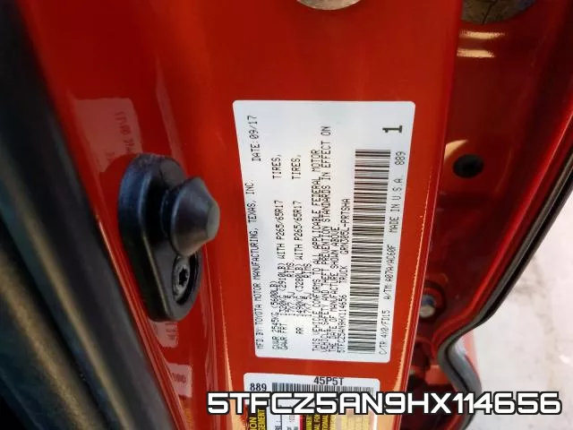 5TFCZ5AN9HX114656 фото 2