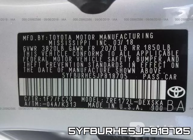 5YFBURHE5JP818705 фото 10
