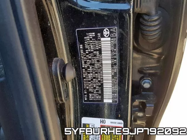 5YFBURHE9JP792092 фото 2