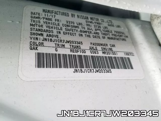 JN1BJ1CR7JW203345 фото 2