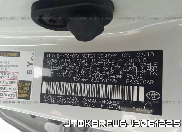 JTDKBRFU6J3061225 фото 10