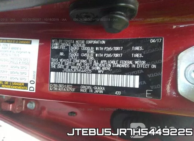 JTEBU5JR7H5449225 фото 10