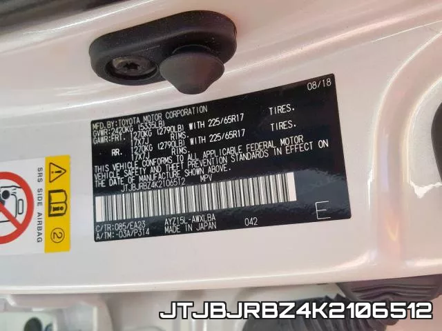 JTJBJRBZ4K2106512 фото 2