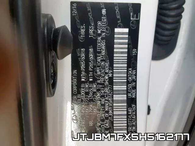 JTJBM7FX5H5162177 фото 2
