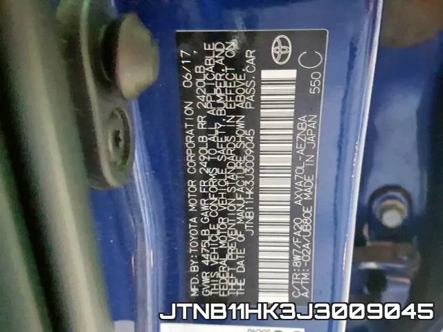 JTNB11HK3J3009045 фото 2