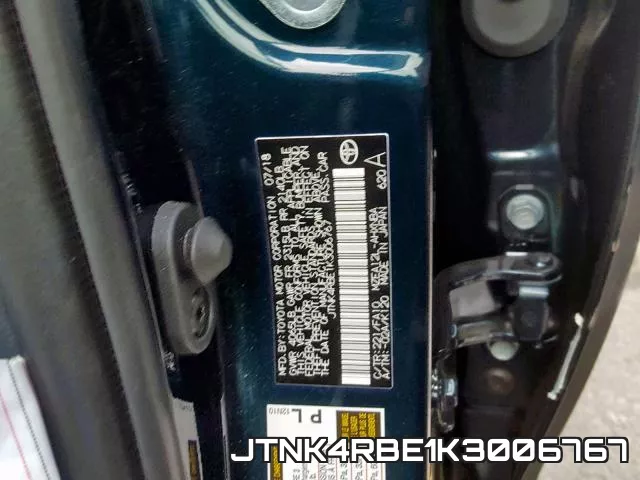 JTNK4RBE1K3006767 фото 2