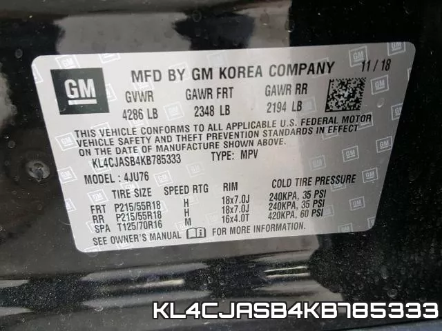KL4CJASB4KB785333 фото 2