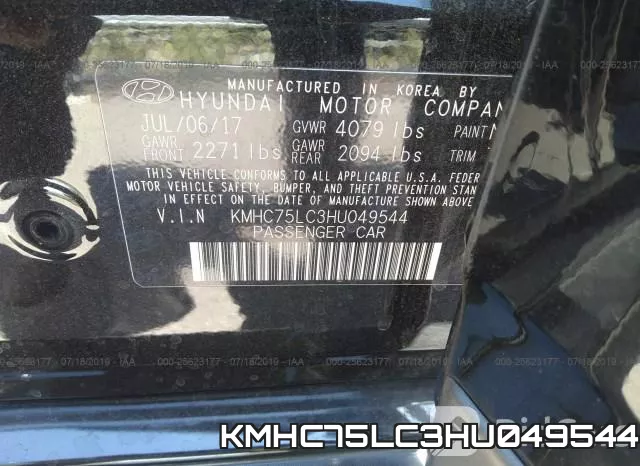 KMHC75LC3HU049544 фото 10