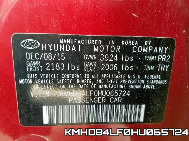 KMHD84LF0HU065724 фото 2