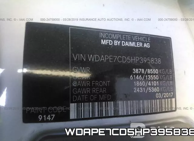 WDAPE7CD5HP395838 фото 10
