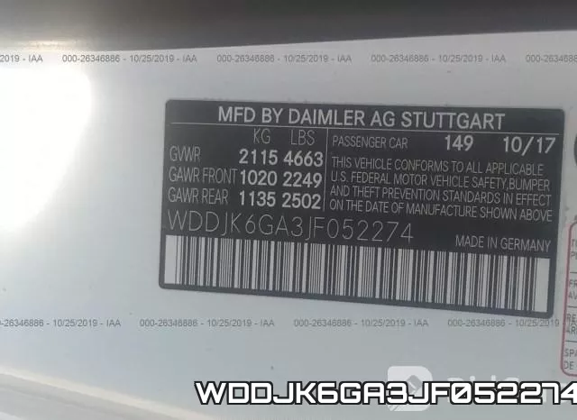 WDDJK6GA3JF052274 фото 10