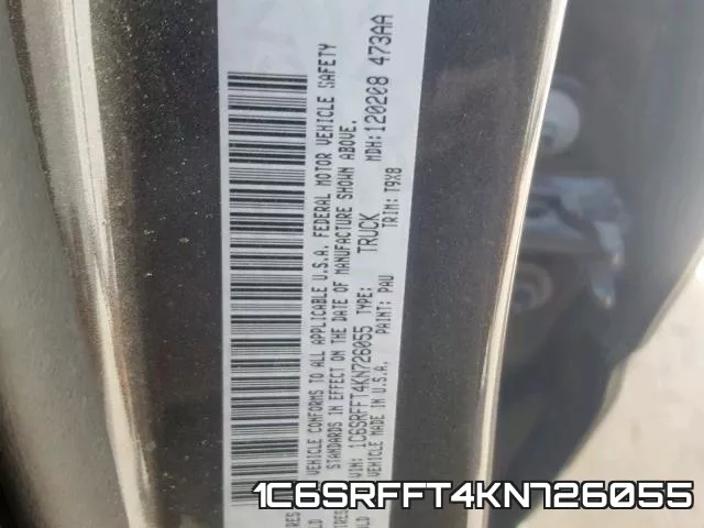 1C6SRFFT4KN726055 фото 2