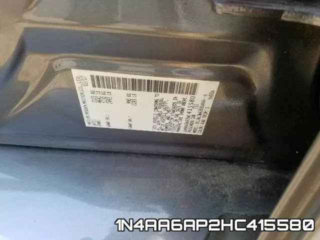 1N4AA6AP2HC415580 фото 2