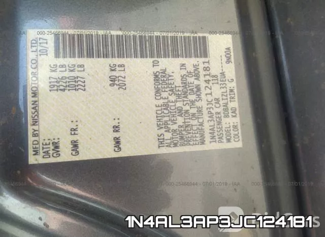 1N4AL3AP3JC124181 фото 8