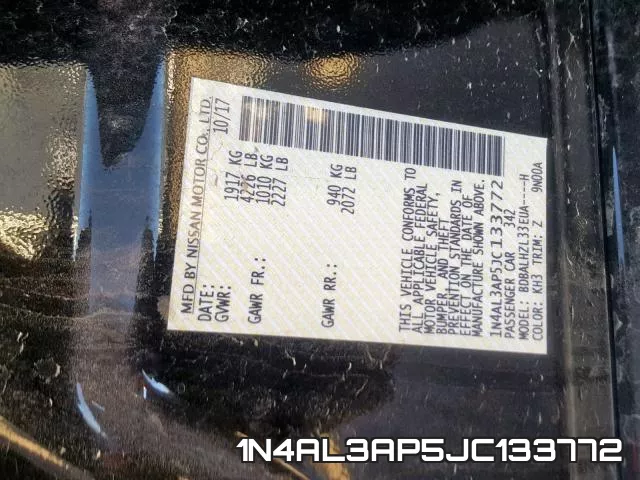 1N4AL3AP5JC133772 фото 2