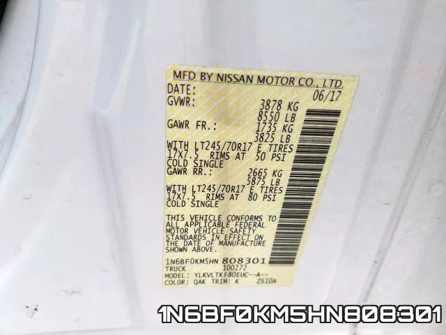 1N6BF0KM5HN808301 фото 2