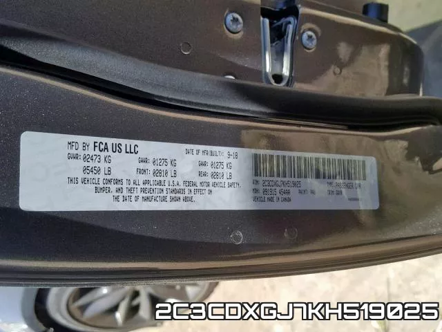 2C3CDXGJ7KH519025 фото 2