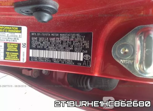 2T1BURHE1HC862680 фото 10