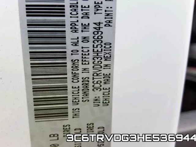 3C6TRVDG3HE536944 фото 2