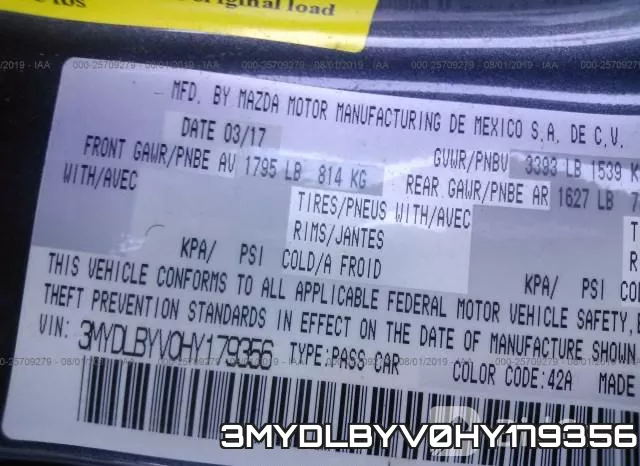 3MYDLBYV0HY179356 фото 10