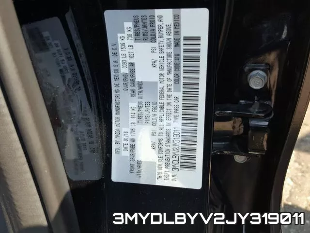 3MYDLBYV2JY319011 фото 2