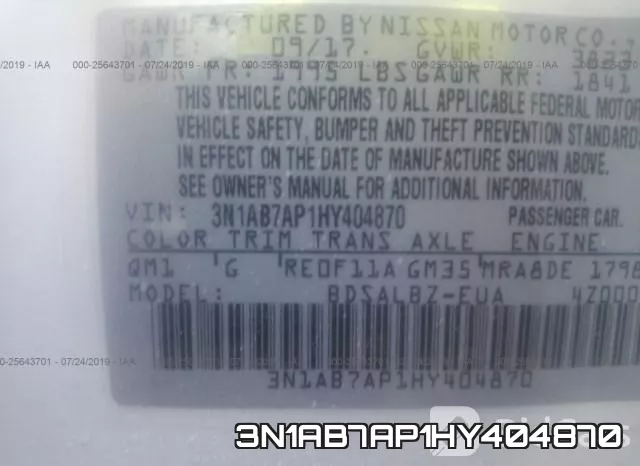 3N1AB7AP1HY404870 фото 10