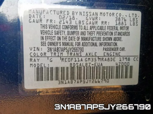 3N1AB7AP5JY266790 фото 2